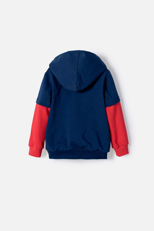 NASA HOODIE BLUE AND RED FOR BOYS 2T TO 5T