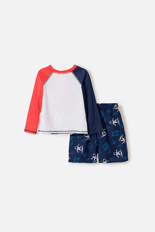 NASA MULTICOLOR BATHING SET FOR BOYS 2T TO 5T