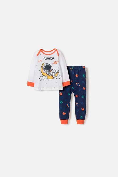 NASA PAJAMAS WITH MULTICOLORED LONG PANTS FOR BABY BOY