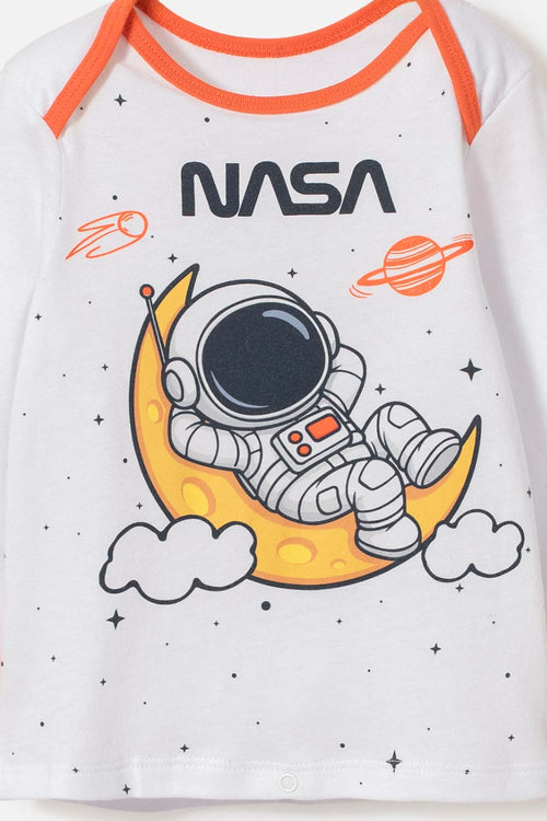 NASA PAJAMAS WITH MULTICOLORED LONG PANTS FOR BABY BOY