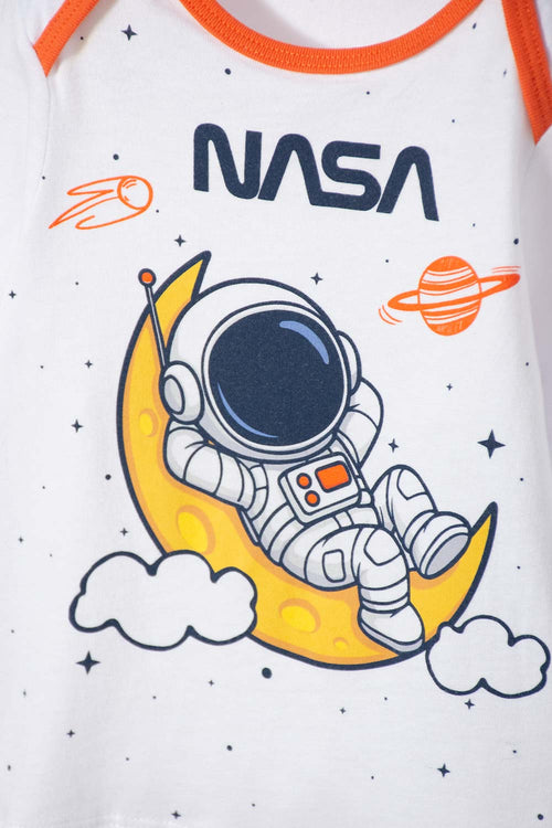 NASA PAJAMAS WITH MULTICOLORED LONG PANTS FOR BABY BOY