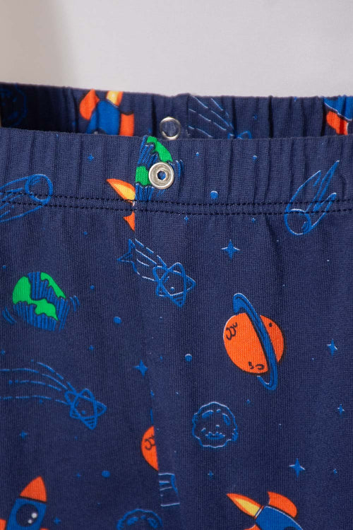 NASA PAJAMAS WITH MULTICOLORED LONG PANTS FOR BABY BOY