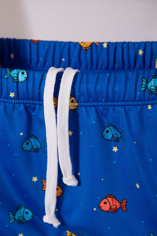 BLUE AND ORANGE NASA BATHROOM SET FOR BABY BOY