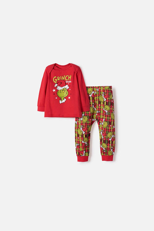 GRINCH PAJAMAS WITH RED LONG PANTS FOR BABY