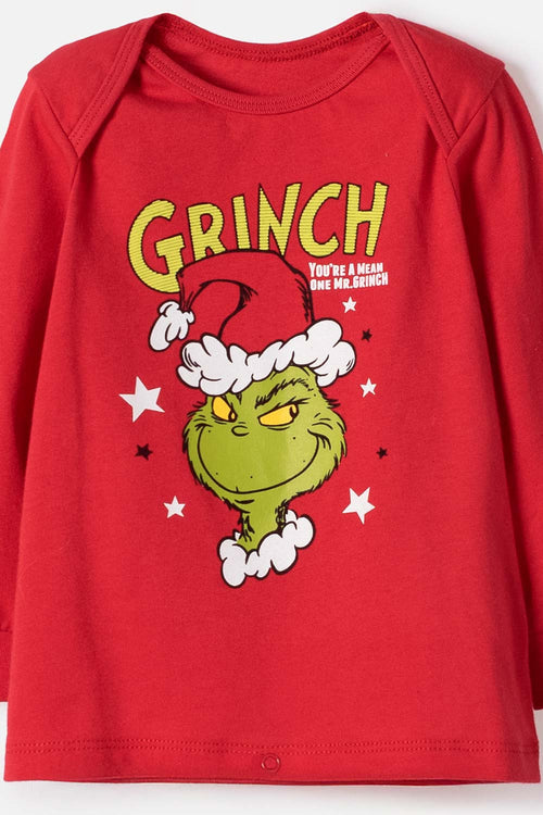 GRINCH PAJAMAS WITH RED LONG PANTS FOR BABY