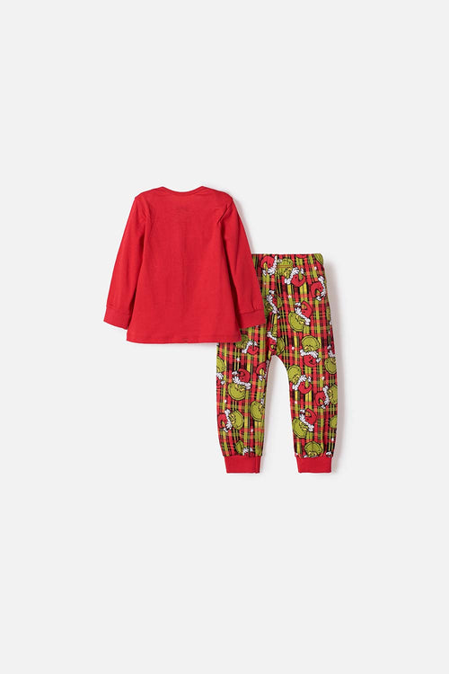 GRINCH PAJAMAS WITH RED LONG PANTS FOR BABY