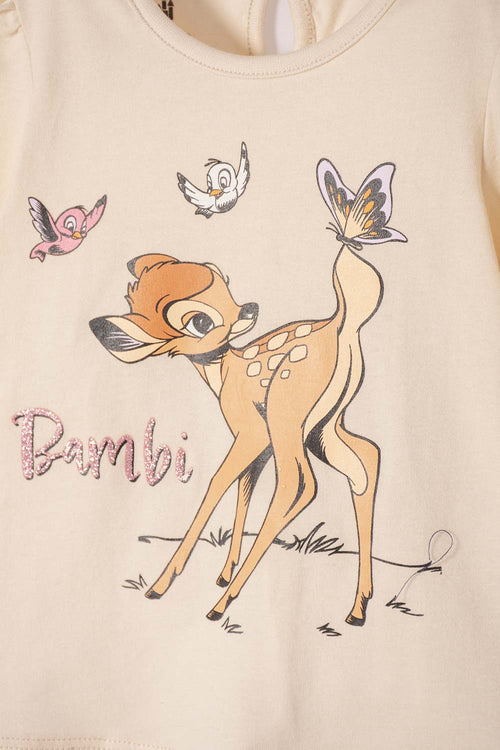 BAMBI ALMOND LONG TROUSERS SET FOR BABY GIRL