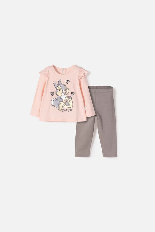 TODDLER GIRL'S PINK LONG-PANTS DRUM SET