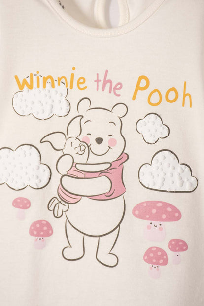CONJUNTO DE WINNIE THE POOH MARFIL PARA NIÑA