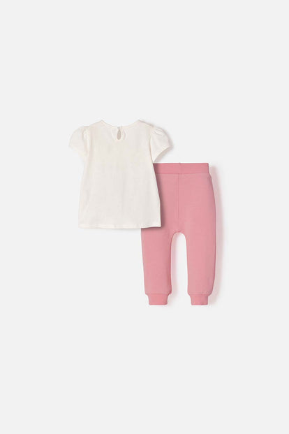 CONJUNTO DE WINNIE THE POOH MARFIL PARA NIÑA
