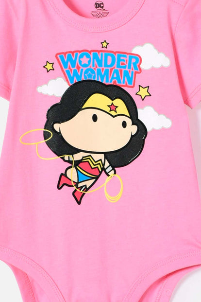 BODY WONDER WOMAN ROSADO PARA NIÑA