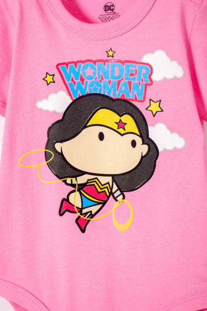 BODY WONDER WOMAN ROSADO PARA NIÑA