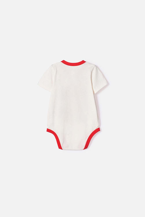 MINNIE MOUSE SHORT SLEEVE IVORY BODYSUIT FOR BABY GIRL
