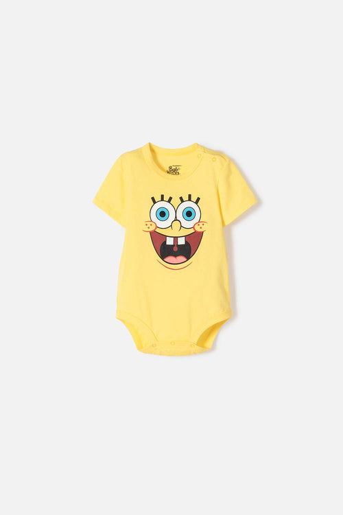 SPONGEBOB YELLOW BODYSUIT FOR BABY BOY