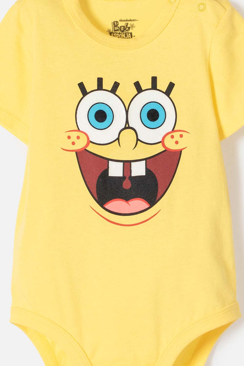 SPONGEBOB YELLOW BODYSUIT FOR BABY BOY