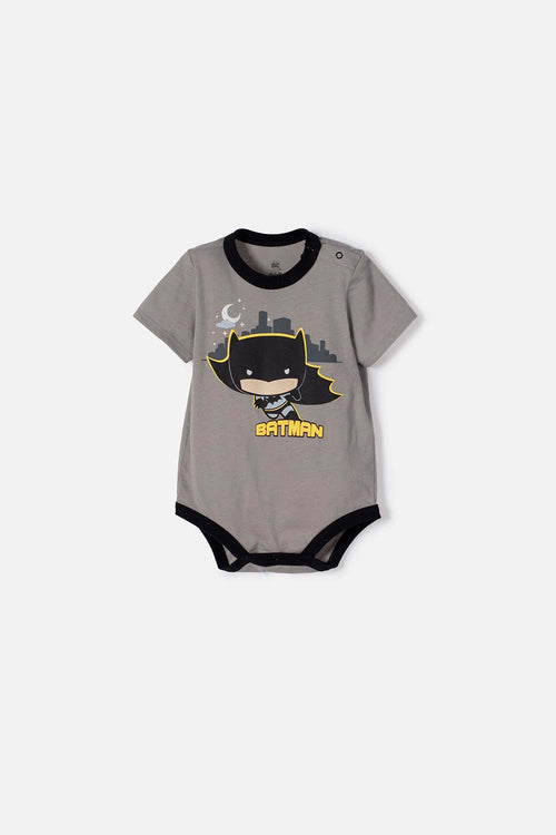 GRAY BATMAN SNAP-CLOSURE BODYSUIT FOR BABY BOY