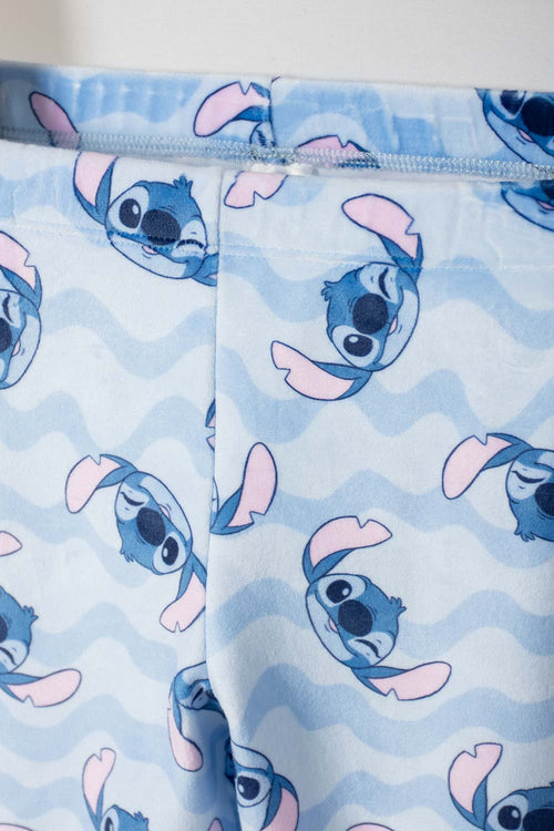 GIRL'S MULTICOLOR STITCH LONG PAJAMA SET SIZES 2T TO 5T