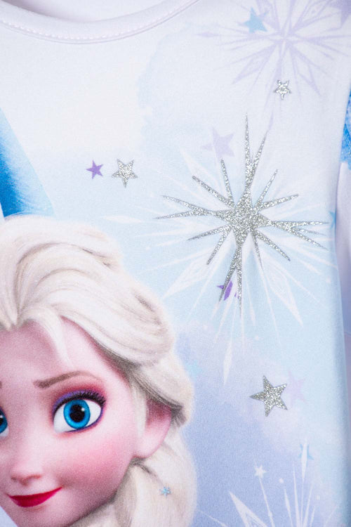 FROZEN SHORT SLEEVE T-SHIRT WHITE FOR GIRLS 2T TO 6T