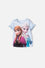 CAMISETA DE FROZEN MANGA CORTA AZUL CIELO PARA NIÑA 2T A 6T