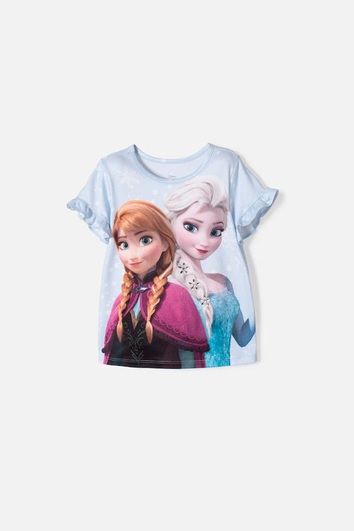 FROZEN SHORT SLEEVE SKY BLUE T-SHIRT FOR GIRL 2T TO 6T
