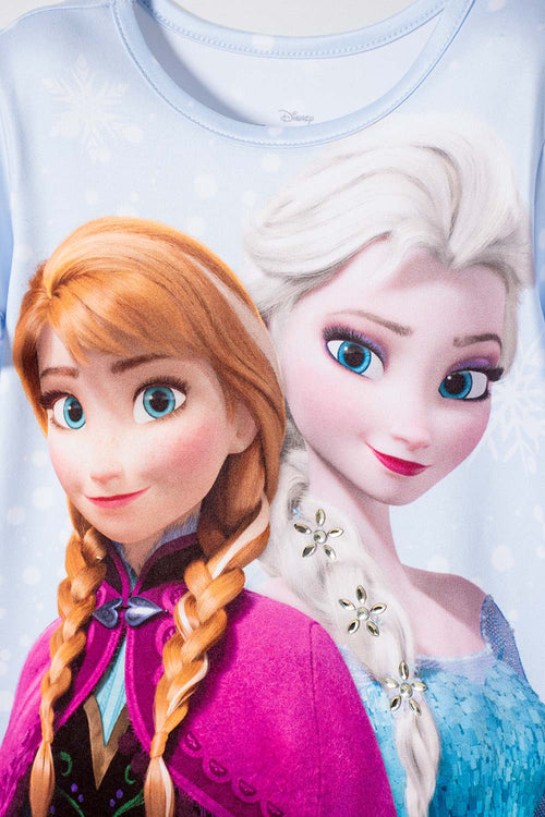 FROZEN SHORT SLEEVE SKY BLUE T-SHIRT FOR GIRL 2T TO 6T