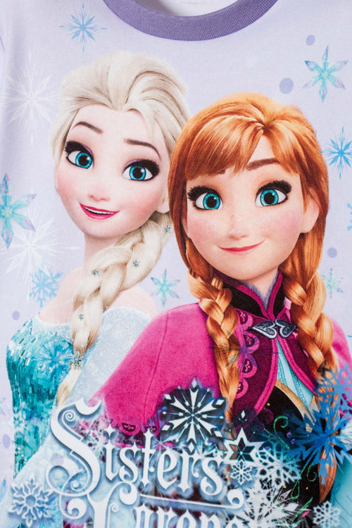 FROZEN LIGHT LAVENDER LONG PANTS PAJAMAS FOR GIRLS SIZES 2T TO 6T