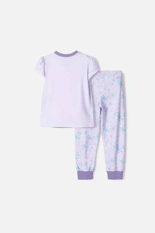 FROZEN LIGHT LAVENDER LONG PANTS PAJAMAS FOR GIRLS SIZES 2T TO 6T