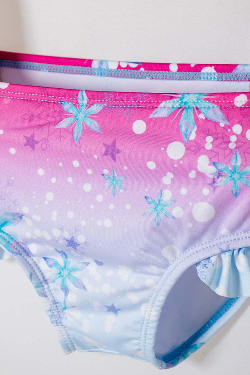 FROZEN MULTICOLOR LONG SLEEVE BATHING SUIT FOR GIRLS 2T TO 6T