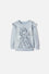 BUZO DE FROZEN CERRADO AZUL PARA NIÑA 2T A 6T