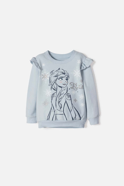 FROZEN BLUE PULLOVER FOR GIRL 2T TO 6T