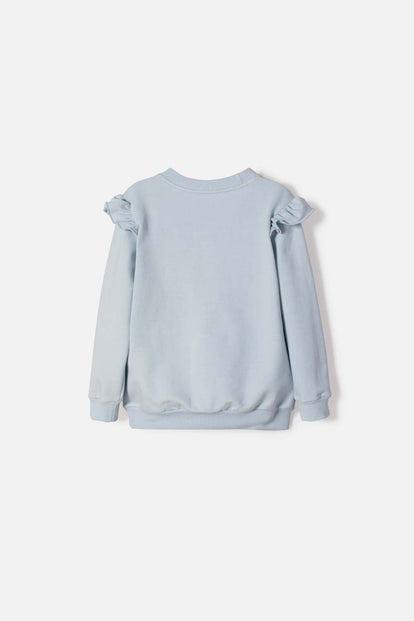 BUZO DE FROZEN CERRADO AZUL PARA NIÑA 2T A 6T