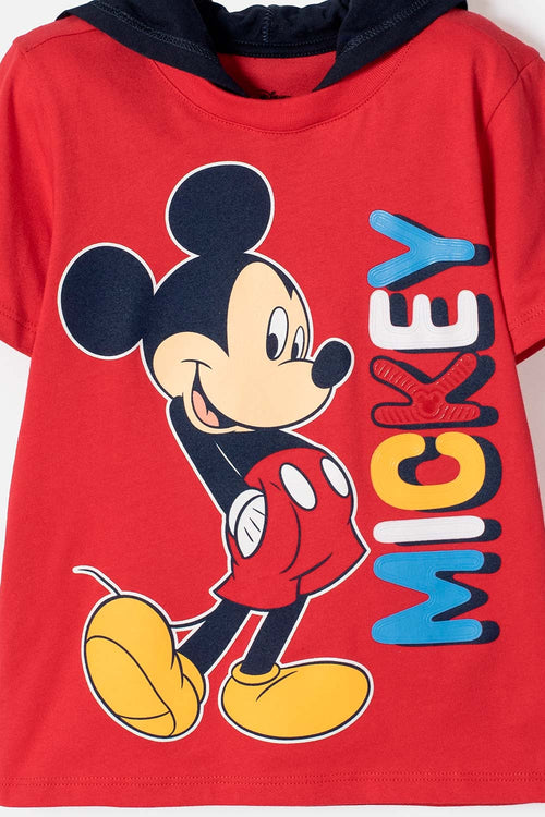 MICKEY MOUSE T-SHIRT WITH RED HAT FOR BOY 2T TO 6T
