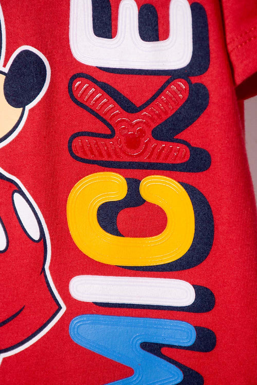 MICKEY MOUSE T-SHIRT WITH RED HAT FOR BOY 2T TO 6T