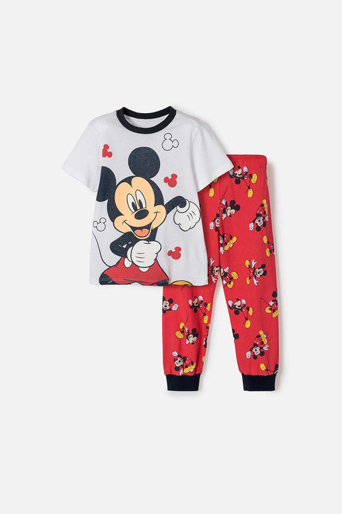 MICKEY MOUSE MULTICOLOR LONG-SLEEVED PAJAMA SET FOR BOYS 2T TO 6T