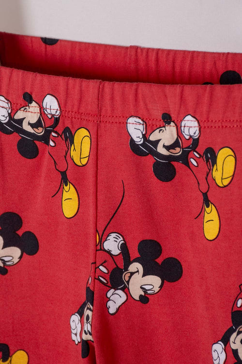 MICKEY MOUSE MULTICOLOR LONG-SLEEVED PAJAMA SET FOR BOYS 2T TO 6T