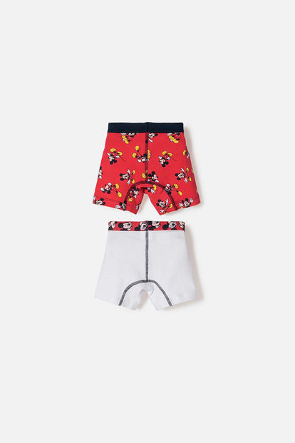 PACK X2 BOXER DE MICKEY MOUSE MULTICOLOR PARA NIÑO 2T A 6T