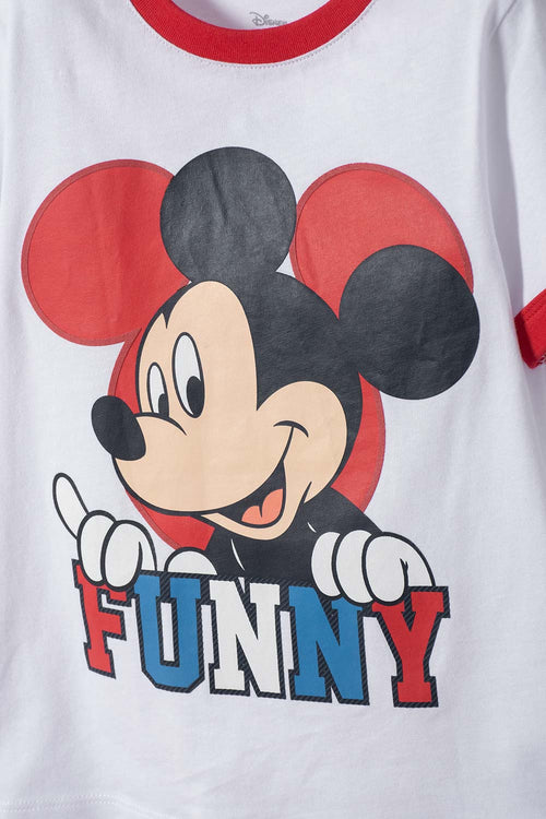 MICKEY MOUSE OUTFIT WITH MULTICOLOR LONG PANTS FOR BOY 2T TO 6T