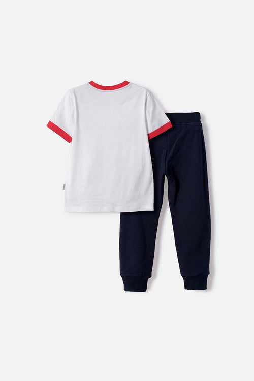 MICKEY MOUSE OUTFIT WITH MULTICOLOR LONG PANTS FOR BOY 2T TO 6T