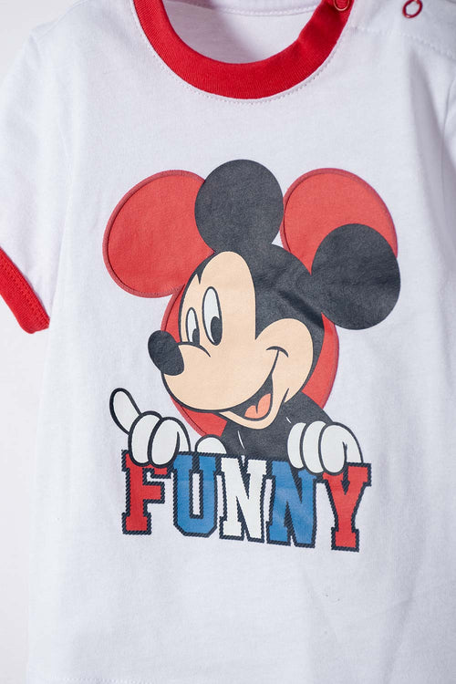 MICKEY MOUSE MULTICOLORED LONG-PANTS SET FOR BABY BOY