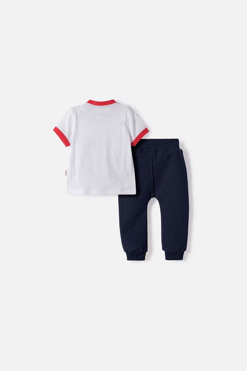 MICKEY MOUSE MULTICOLORED LONG-PANTS SET FOR BABY BOY