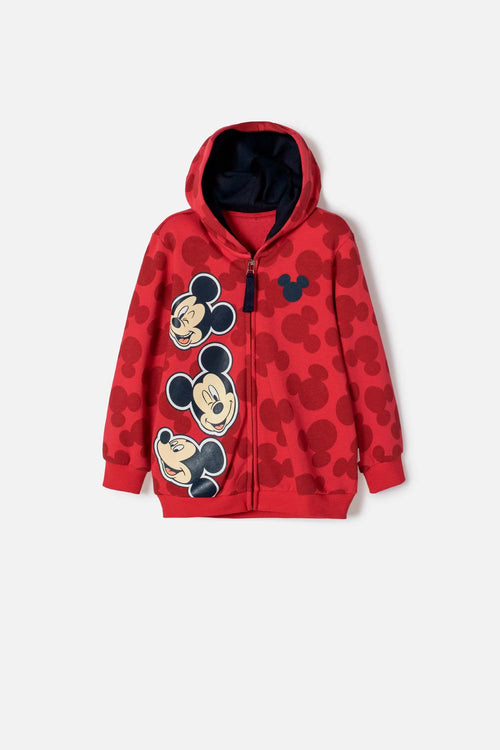 RED MICKEY MOUSE HOODIE FOR BOYS 2T TO 6T