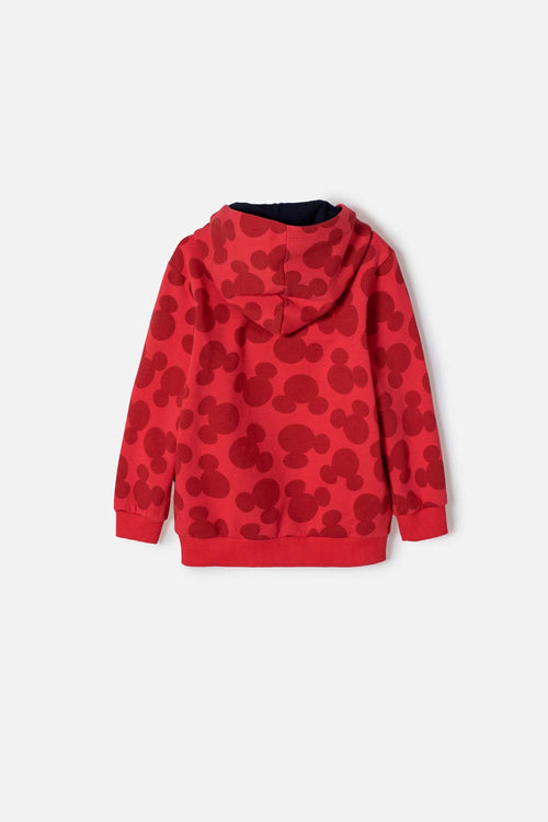 RED MICKEY MOUSE HOODIE FOR BOYS 2T TO 6T