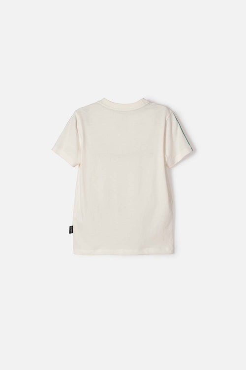JURASSIC WORLD SHORT SLEEVE IVORY T-SHIRT FOR BOYS 2T TO 6T