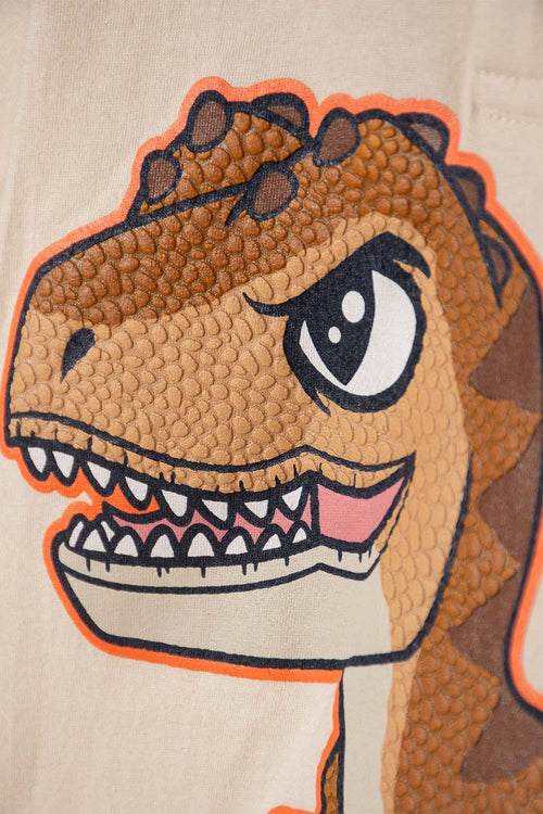 JURASSIC WORLD ALMOND SHORT-SLEEVE POLO SHIRT FOR BOYS 2T TO 6T