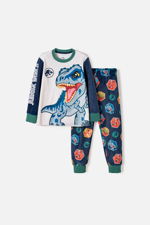 JURASSIC WORLD MULTICOLOR LONG-SLEEVED PAJAMAS FOR BOYS SIZES 2T TO 6T