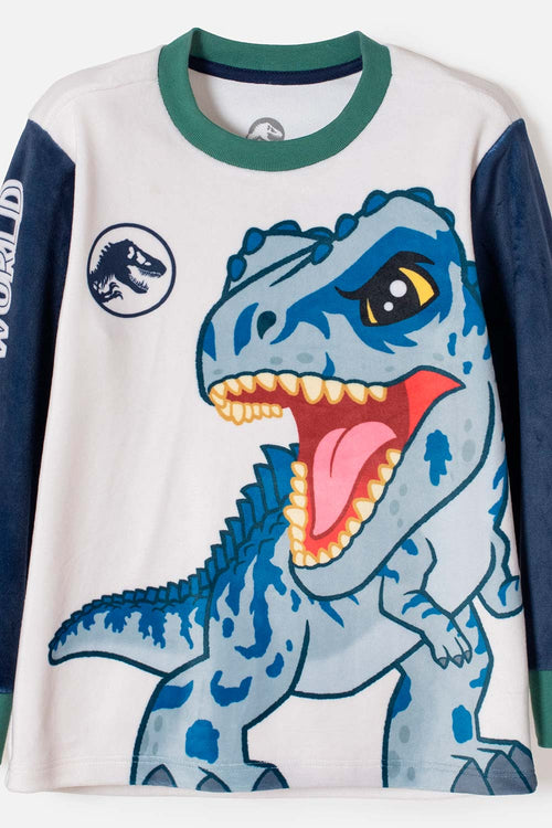 JURASSIC WORLD MULTICOLOR LONG-SLEEVED PAJAMAS FOR BOYS SIZES 2T TO 6T