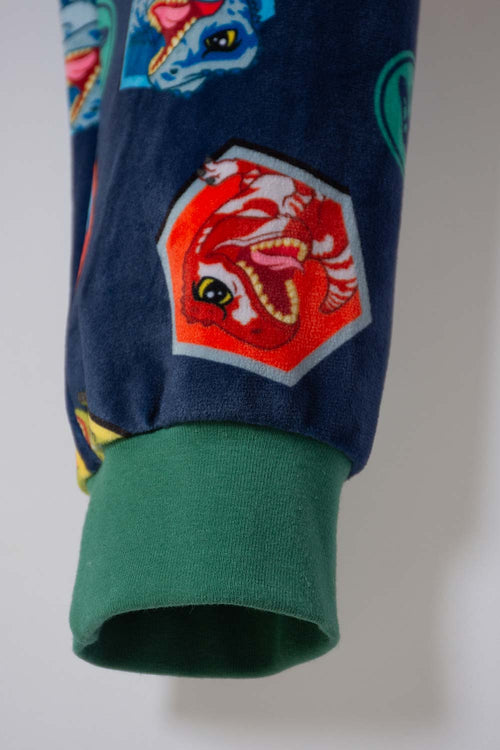 JURASSIC WORLD MULTICOLOR LONG-SLEEVED PAJAMAS FOR BOYS SIZES 2T TO 6T