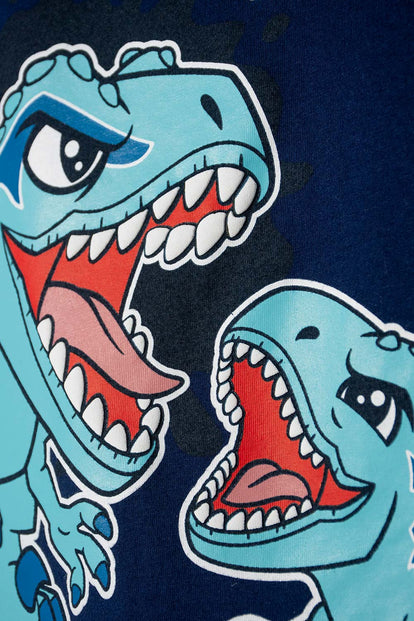 CONJUNTO DE JURASSIC WORLD PANTALÓN CORTO MULTICOLOR PARA NIÑO 2T A 6T