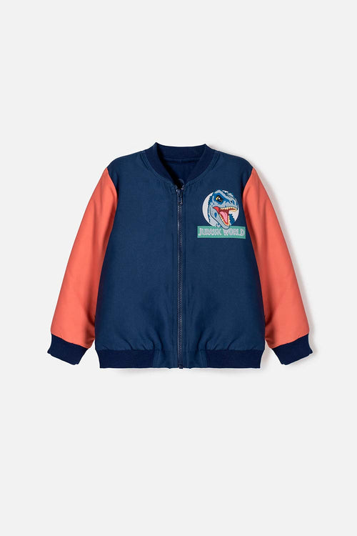 JURASSIC WORLD MULTICOLOR ZIP-UP JACKET FOR BOYS 2T TO 6T