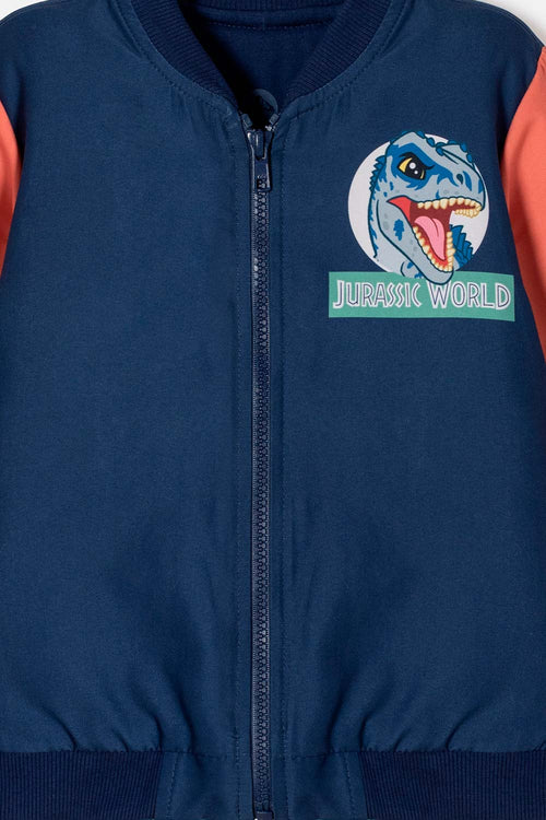 JURASSIC WORLD MULTICOLOR ZIP-UP JACKET FOR BOYS 2T TO 6T